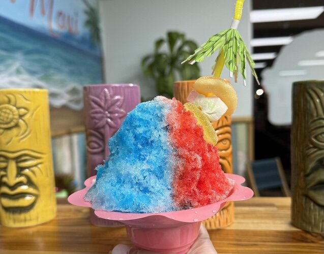 MAUI Hawaiian Shave Ice & Panini Grill's shave ice is "just like snow."