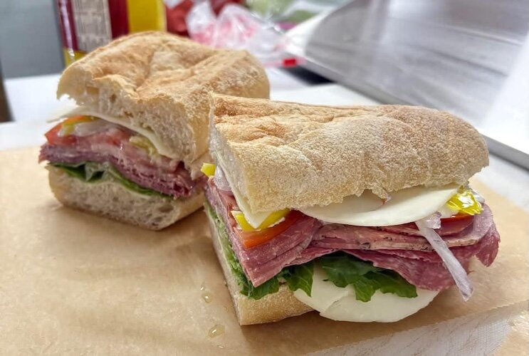 A variety of sandwiches are available at MAUI Hawaiian Shave Ice & Panini Grill.