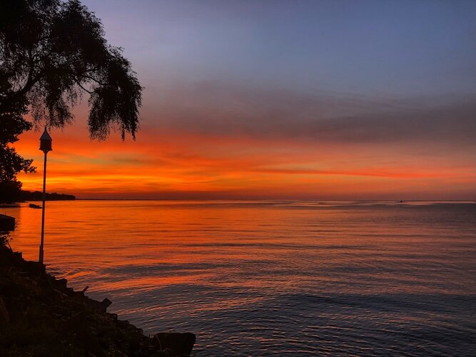 A view of the water from Huron Rotary Centennial Park