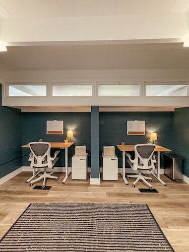 Dedicated desk areas at Work Space allow for both privacy and comfort.