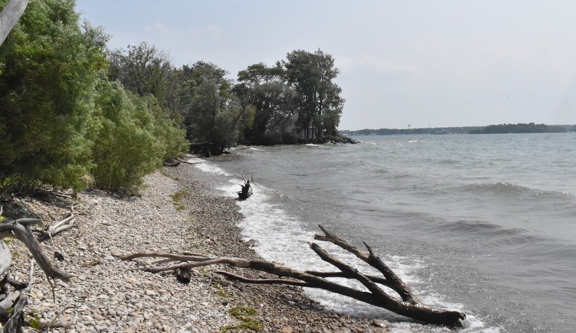 The beach at Middle Bass Island State Park