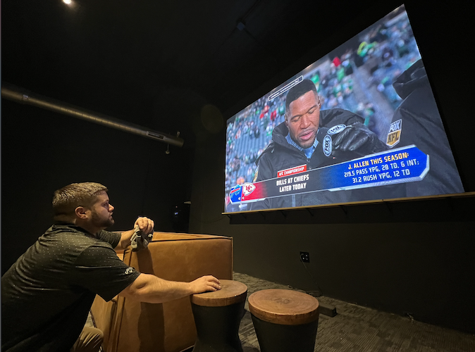 Clubhouse No. 3 SportSocial is filled with big-screen TVs so patrons can catch every play.