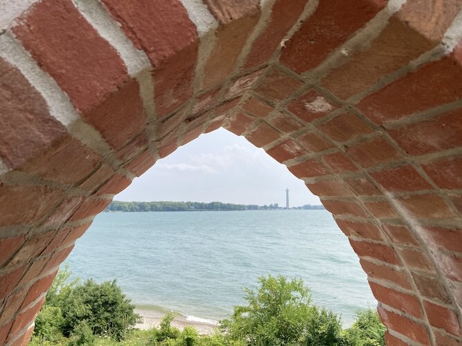 The view from the pavilion on Middle Bass Island.