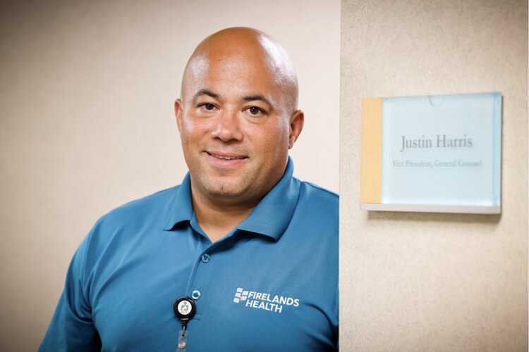 Justin Harris is Firelands Health’s new vice president and general counsel.