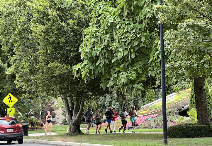 The Keep Going Running Club route takes participants through Washington Park.