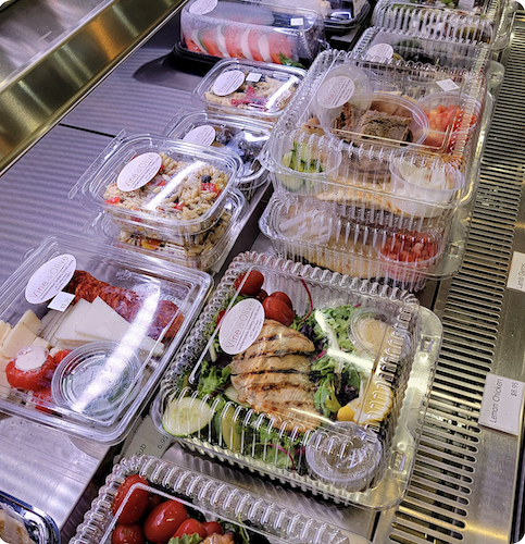 Vine & Olive offers carryout meals as well as hot foods.